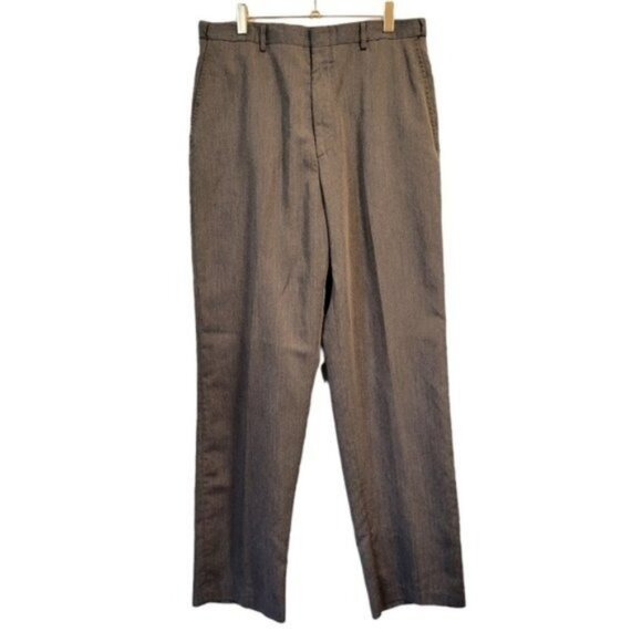 Haggar | Straight Cut Career Business Casual Dress Pants Gray 32 X 32 - Picture 1 of 5